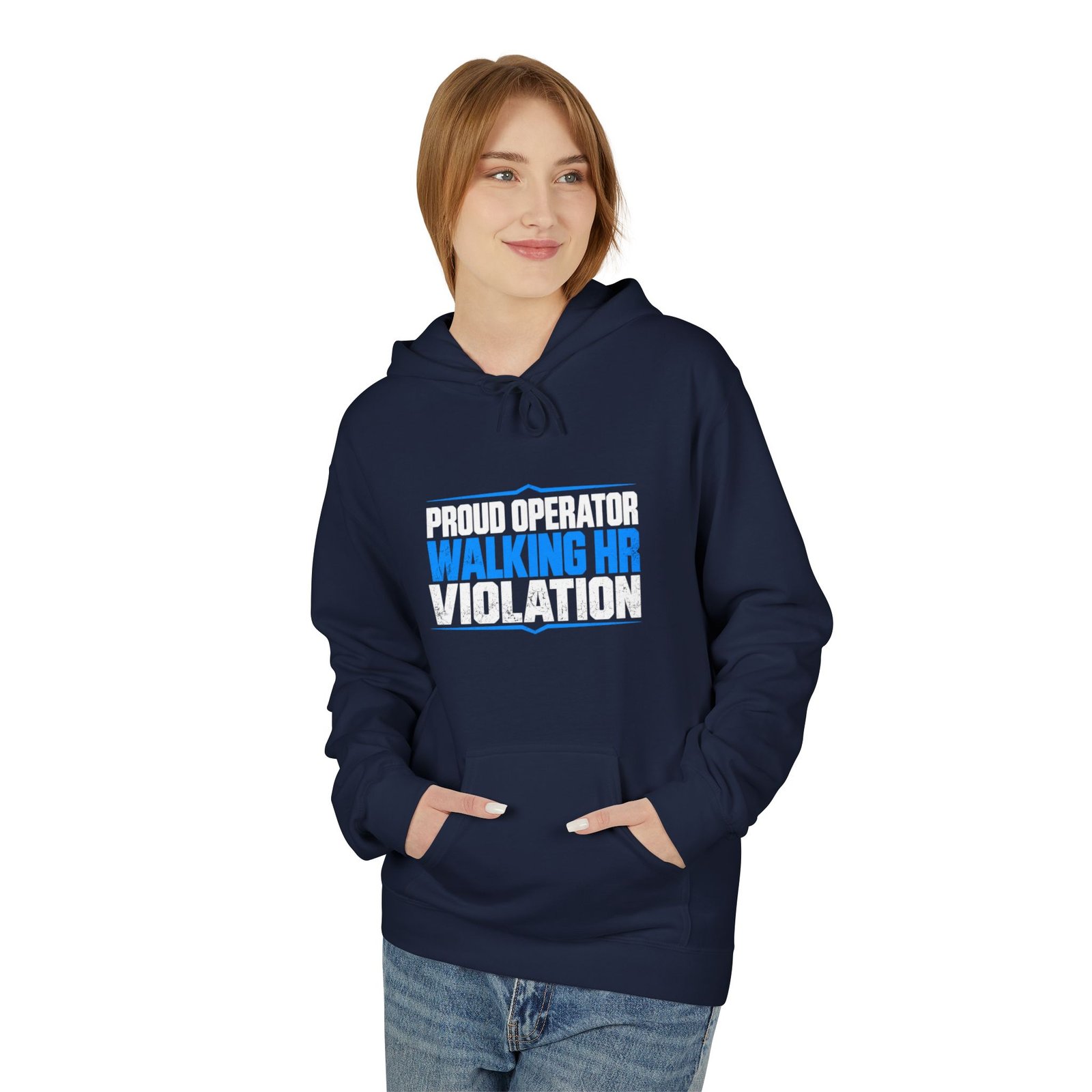 Proud Operator — Walking HR Violation Hoodie - Image 15
