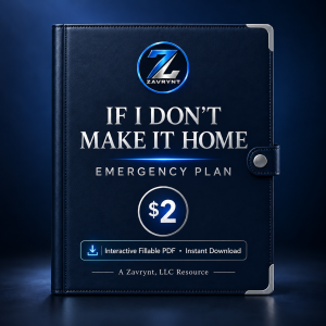 If I Don’t Make It Home — Emergency Plan