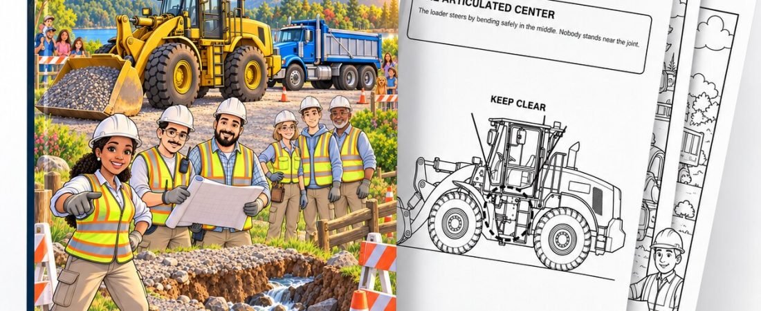 Little Operators Construction Coloring Book Now Available on Amazon