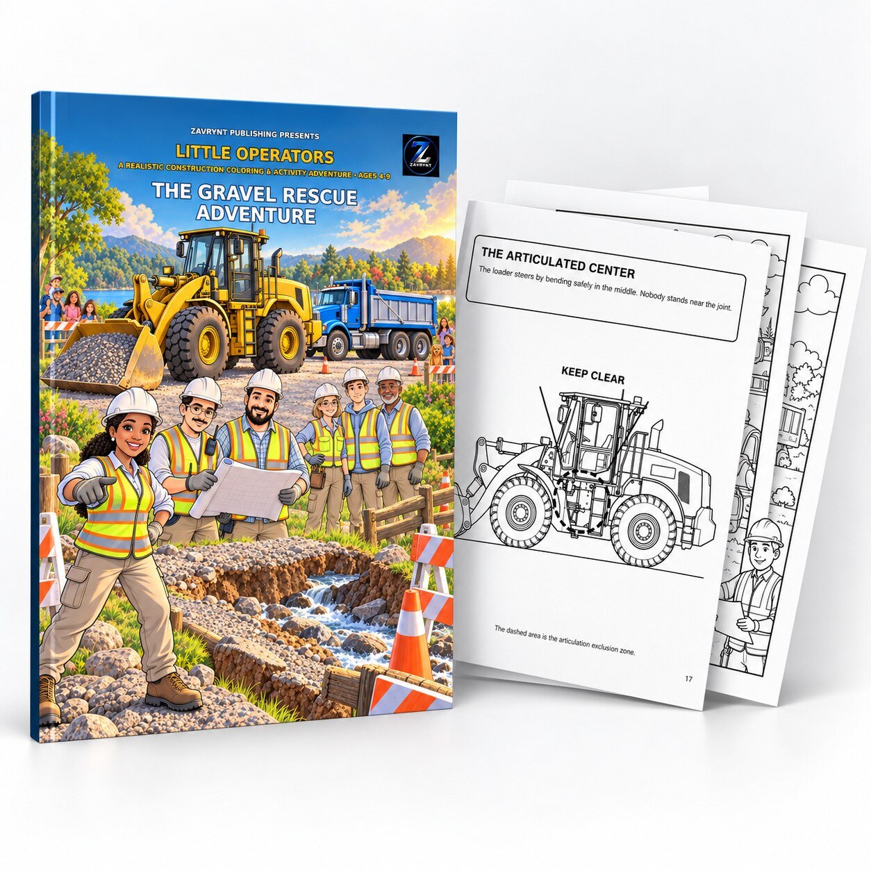 Little Operators: The Gravel Rescue Adventure printable coloring book