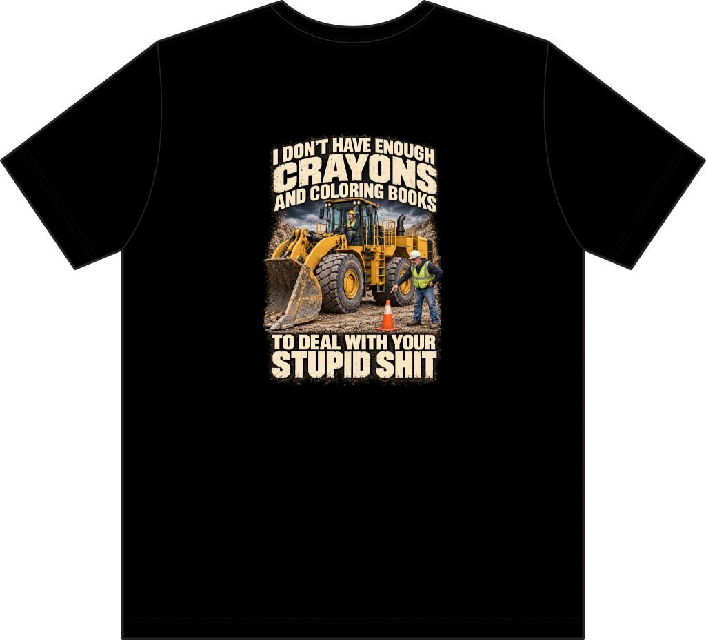 Crayons and Coloring Books — Don’t Be a Ronnie Pocket Work T-Shirt