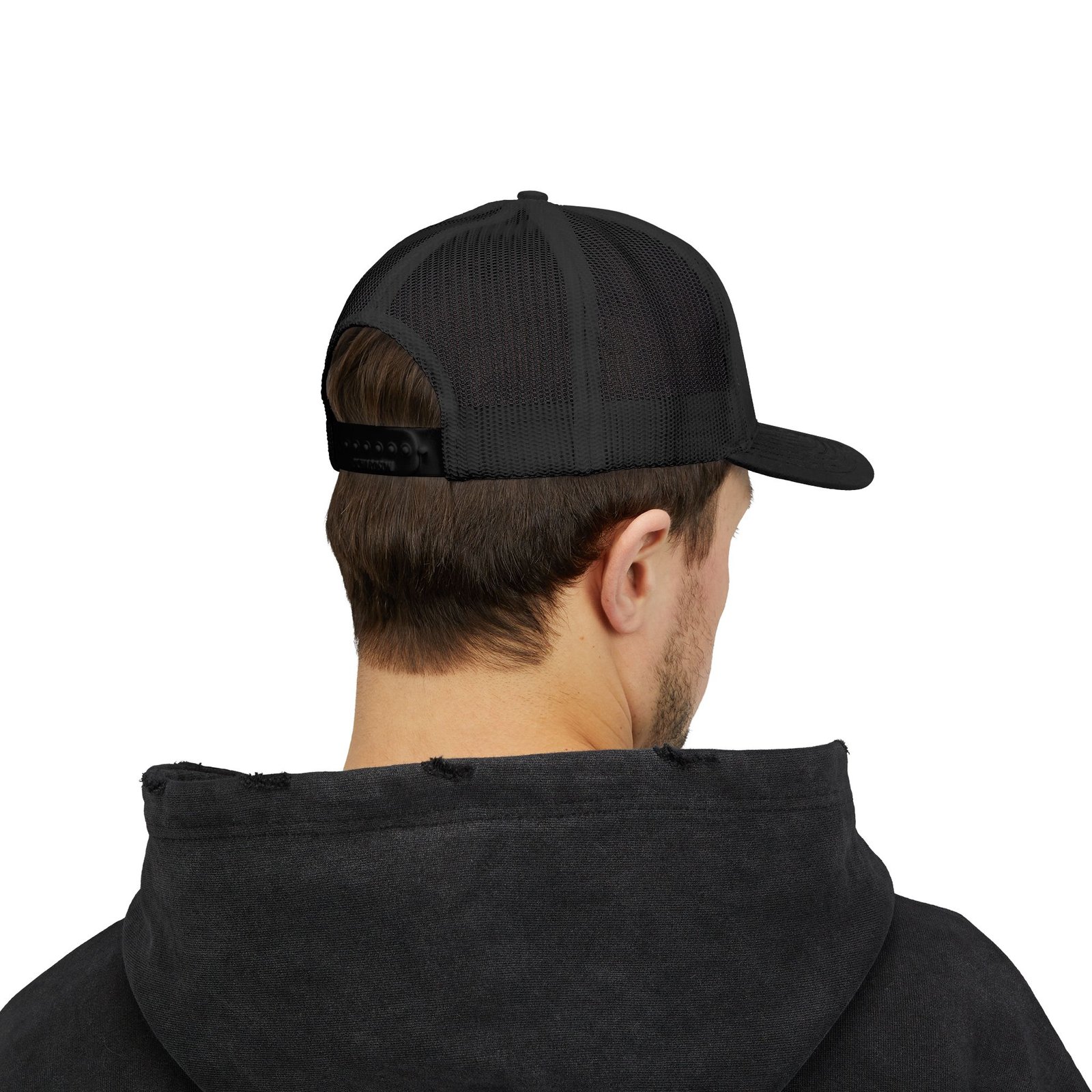 Blue Collar Flat Heads — Flathead Felon Embroidered Trucker Hat - Image 4