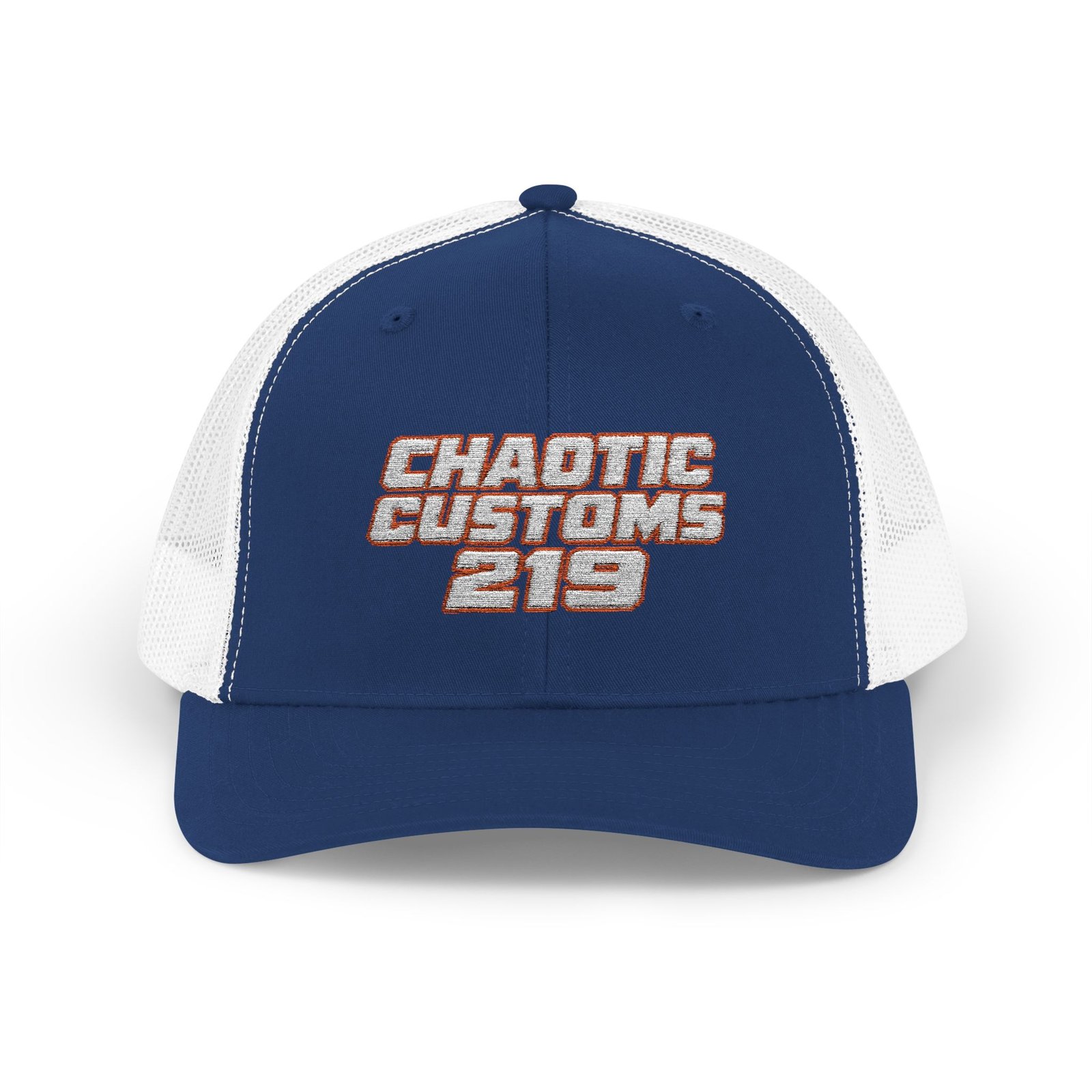 Chaotic Customs 219 — Embroidered Snapback Trucker Hat