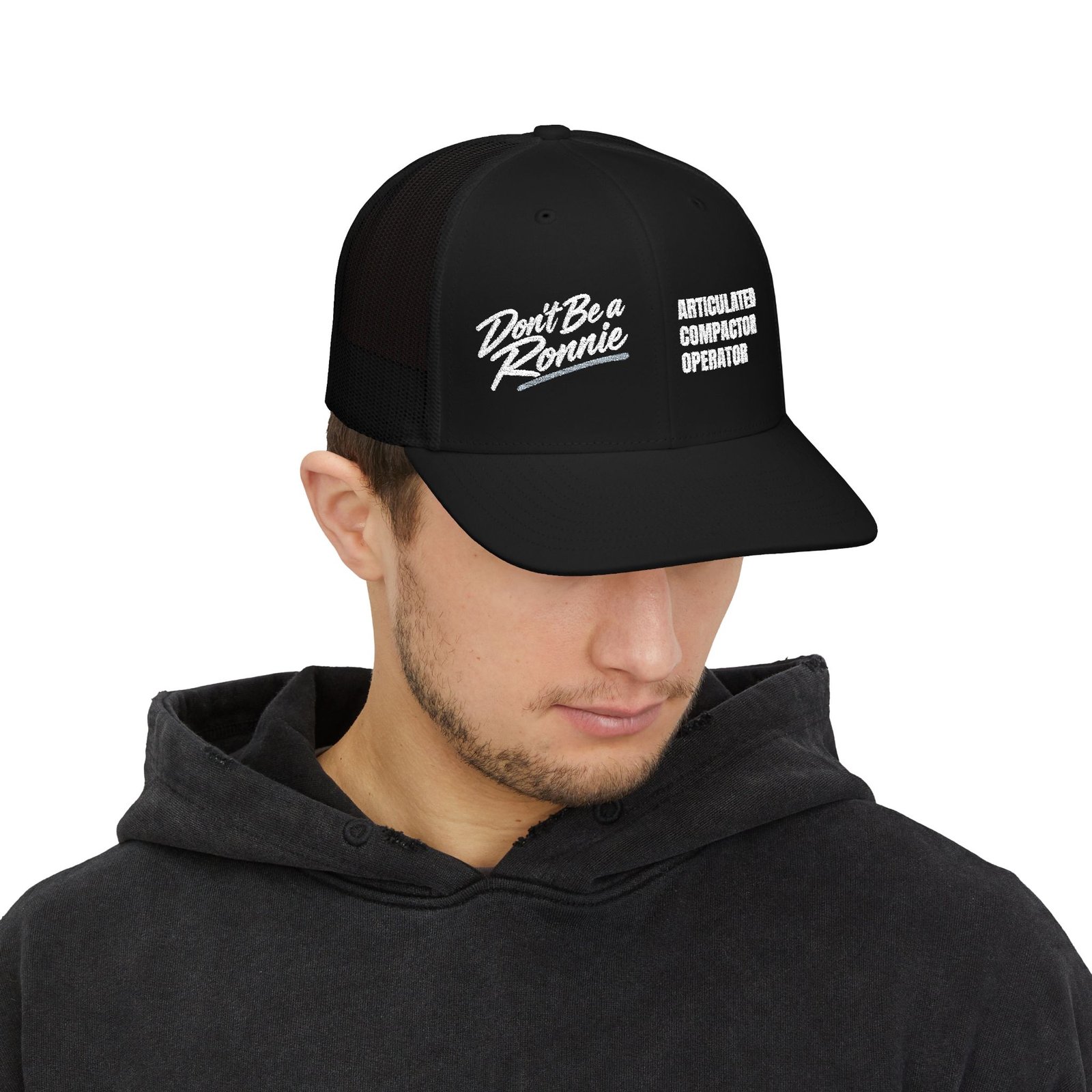 Articulated Compactor Operator Embroidered Richardson 112 Hat | Don’t Be a Ronnie - Image 3