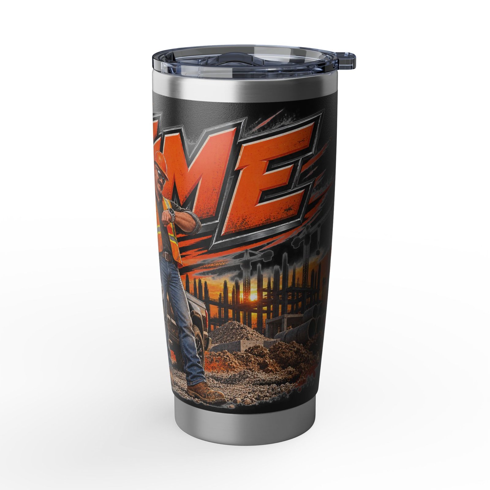 Mr Bigtime | Construction Foreman 20oz Tumbler — Don’t Be a Ronnie - Image 7