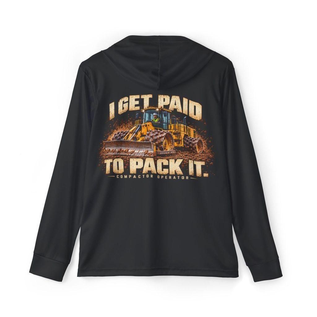 I Get Paid to Pack It — Male Compactor Operator — Black Sports AOP Hoodie | Don’t Be a Ronnie