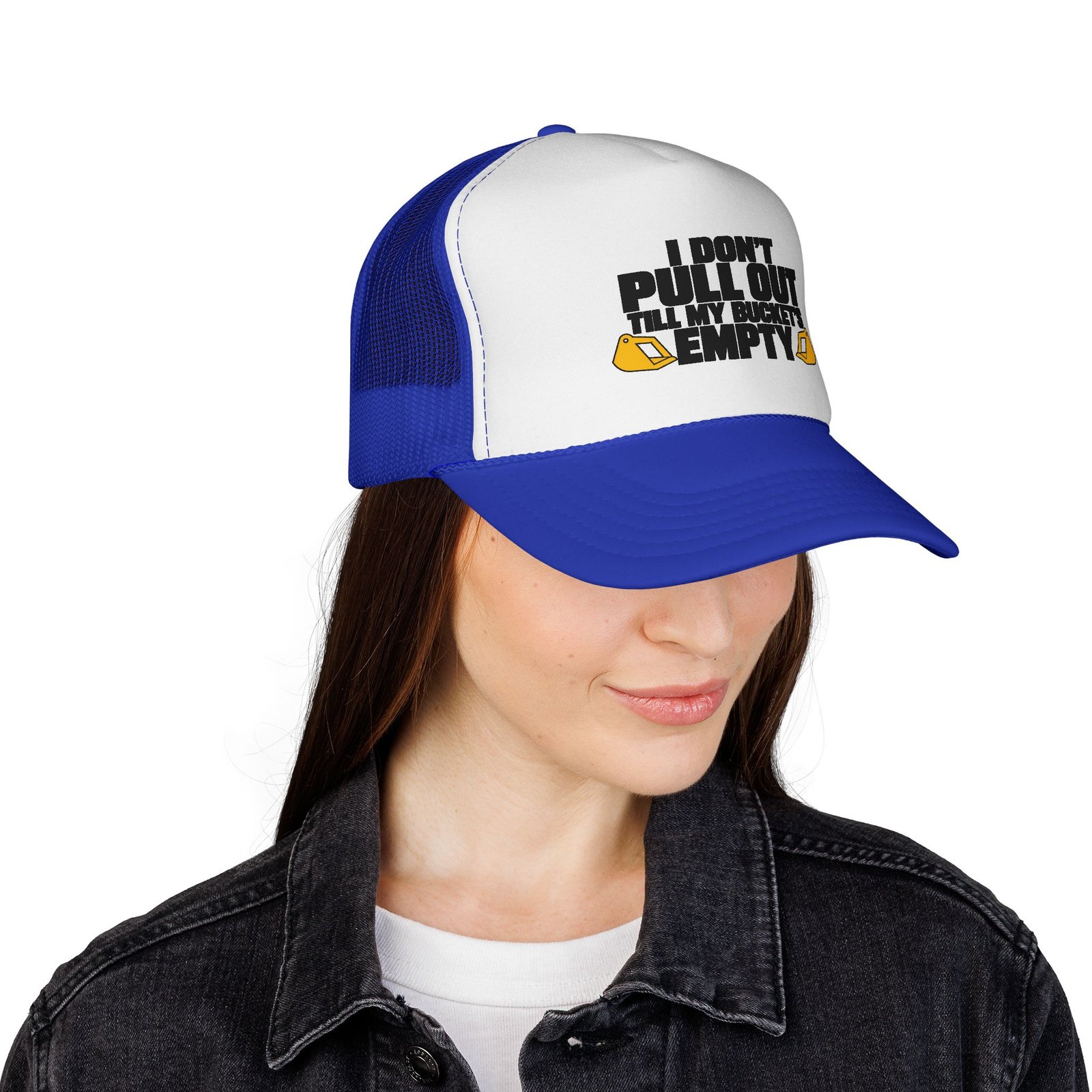 I Don’t Pull Out — Till My Bucket’s Empty | Trucker Hat - Image 16