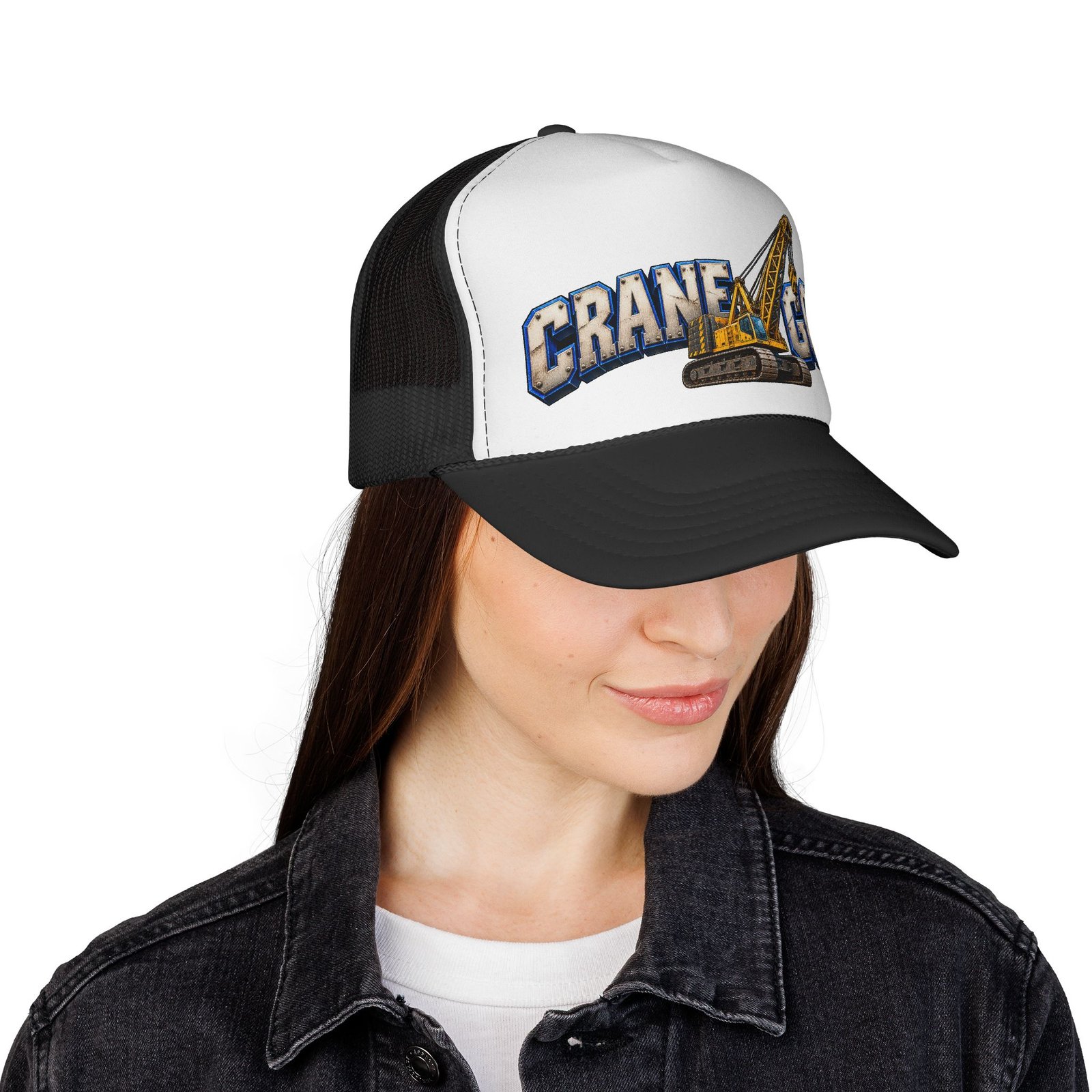 Crane God | Heavy Crane Operator Trucker Hat — Don’t Be a Ronnie - Image 4
