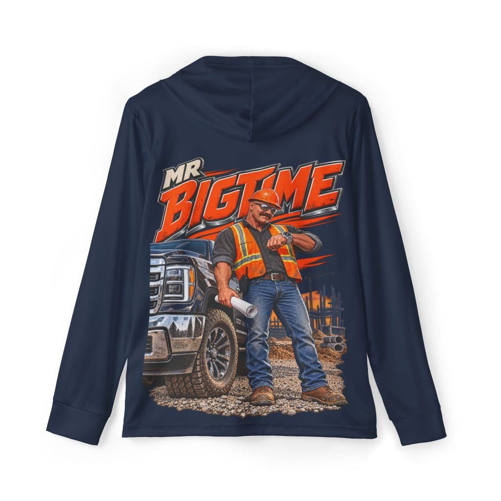 Mr Bigtime — Navy Sports AOP Full-Back Hoodie | Don’t Be a Ronnie