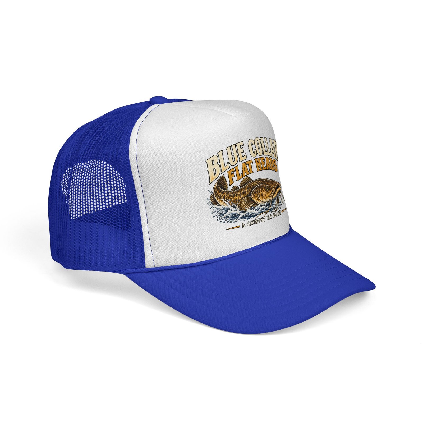 Blue Collar Flat Heads — Flathead Trucker Hat - Image 14