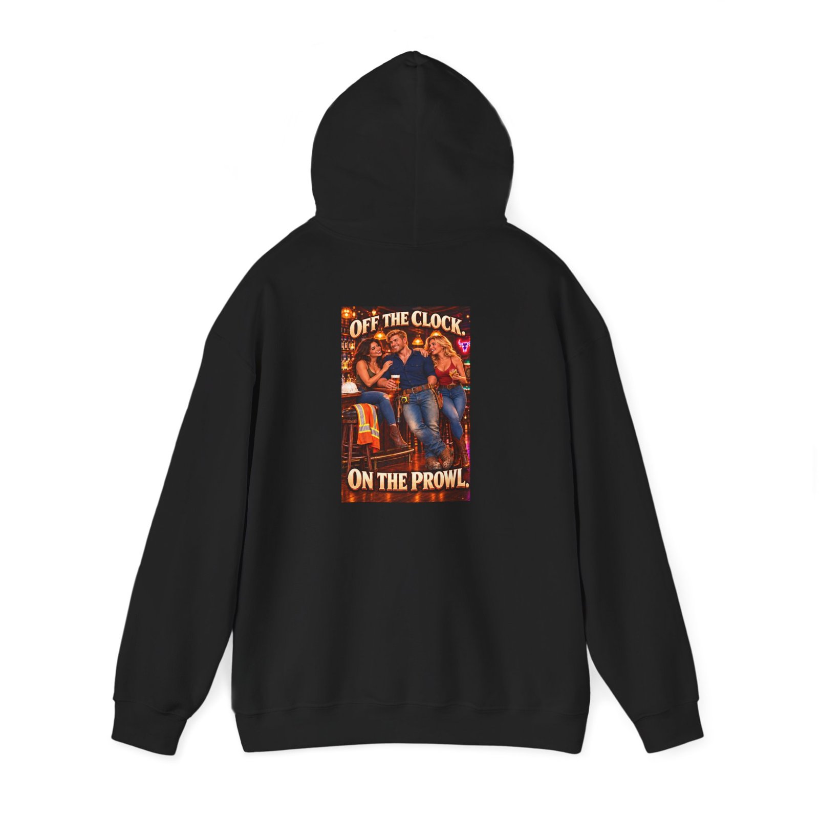 Off the Clock. On the Prowl. — Blue-Collar Hoodie | Don’t Be a Ronnie - Image 2