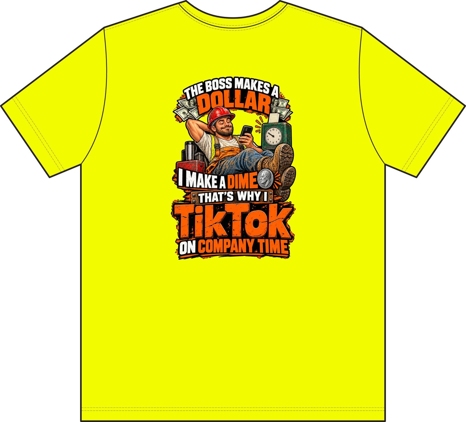 TikTok on Company Time | Boss Makes a Dollar Pocket T-Shirt — Don’t Be a Ronnie - Image 6