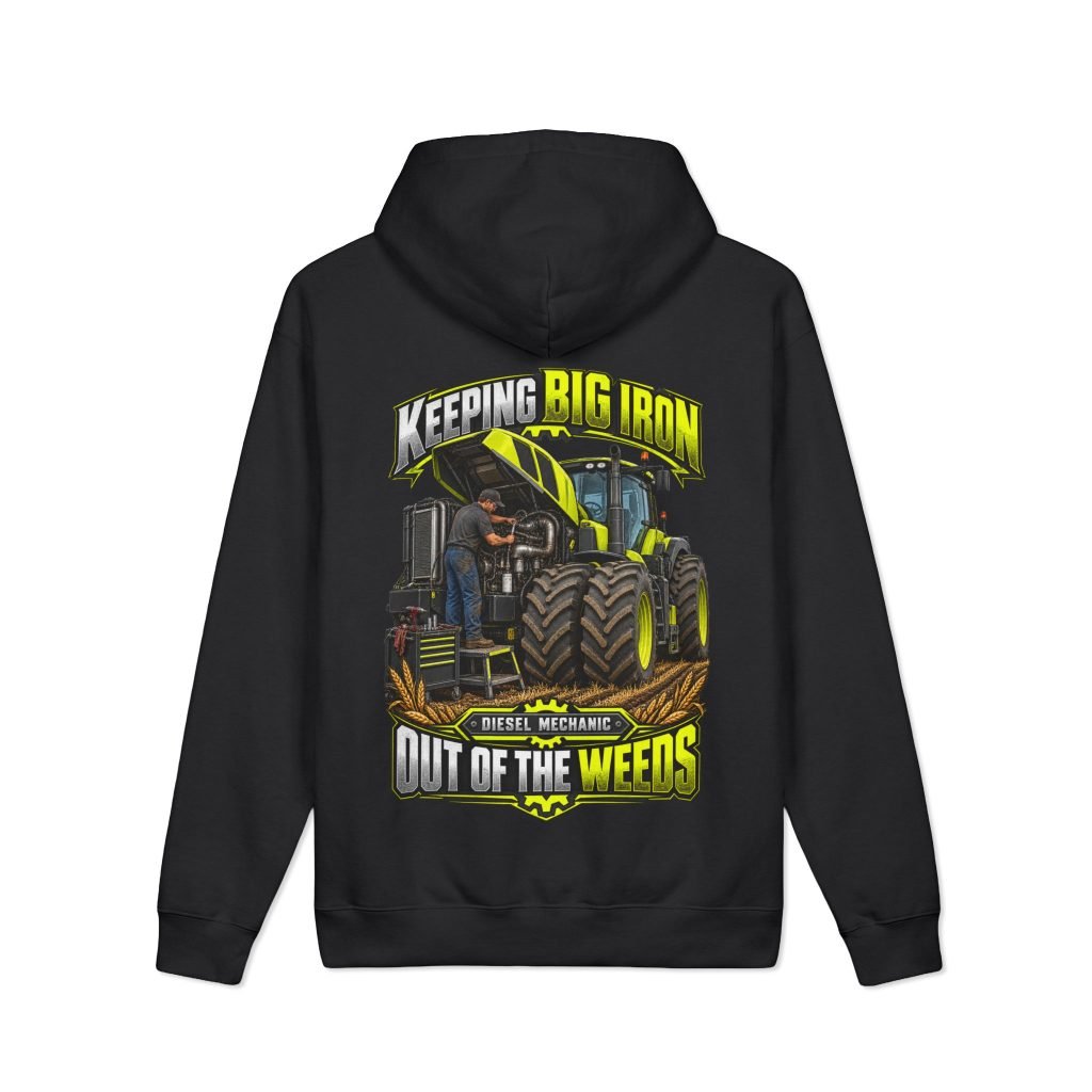 Keeping Big Iron Out of the Weeds | Diesel Mechanic 12.5 oz Heavyweight Hoodie — Don’t Be a Ronnie