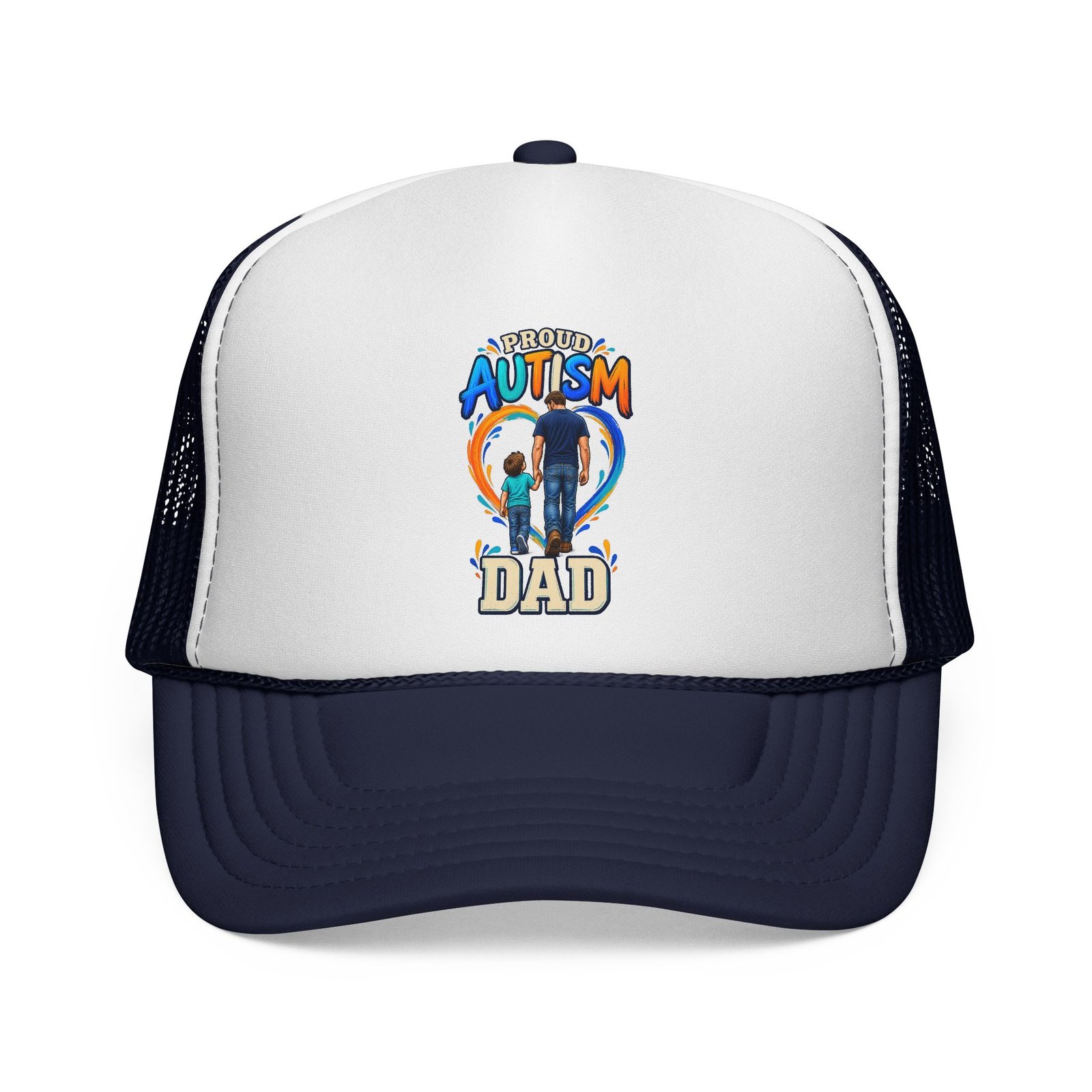 Proud Autism Dad Trucker Hat — Family Pride - Image 5