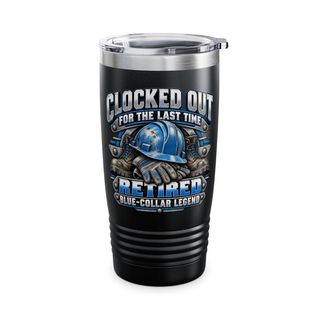 Officially Retired 20oz Tumbler — Retirement Gift Travel Mug
