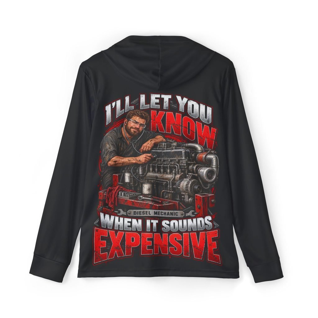 I’ll Let You Know When It Sounds Expensive — Black Sports AOP Full-Back Hoodie | Don’t Be a Ronnie