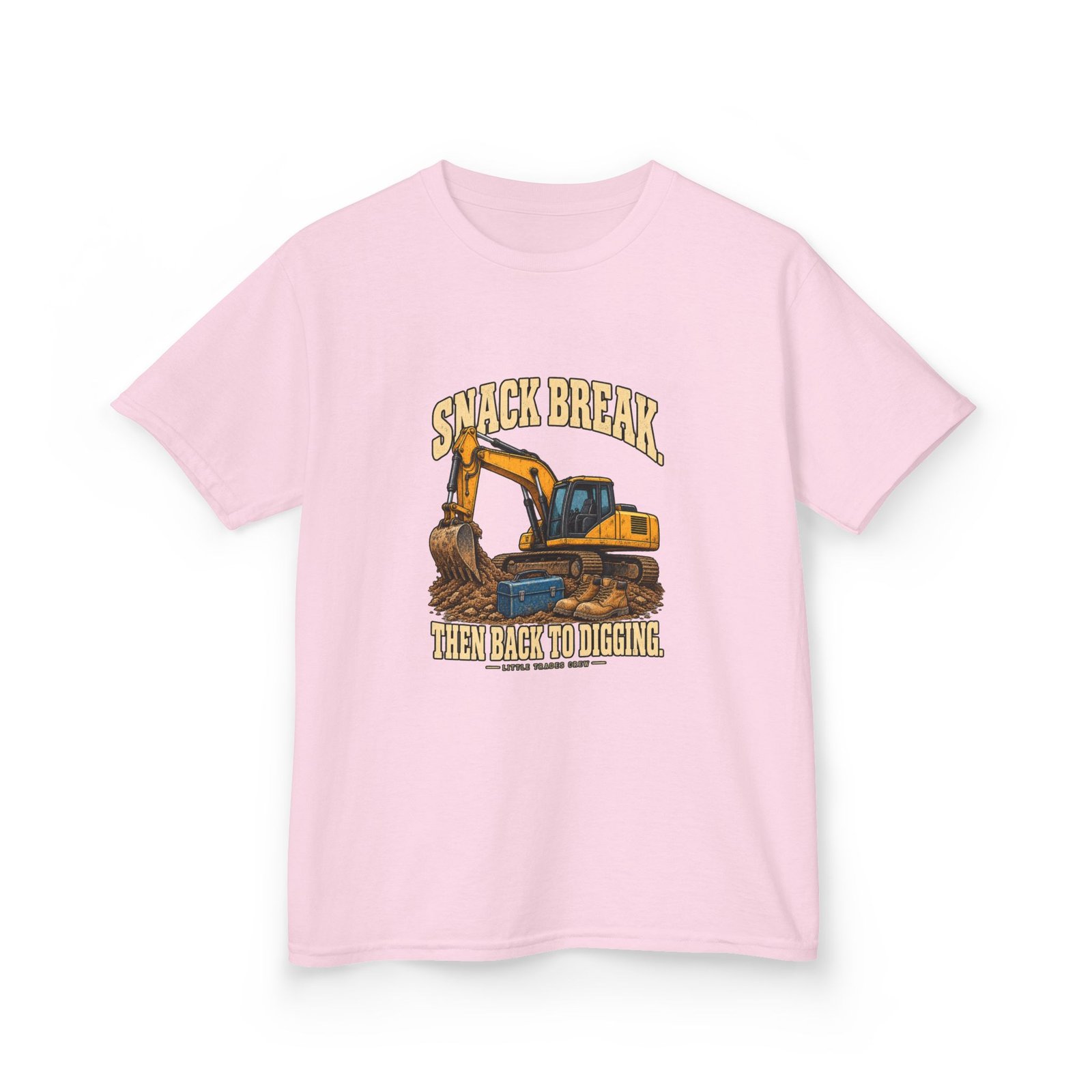 Snack Break. Then Back to Digging. — Little Trades Crew Youth T-Shirt - Image 11