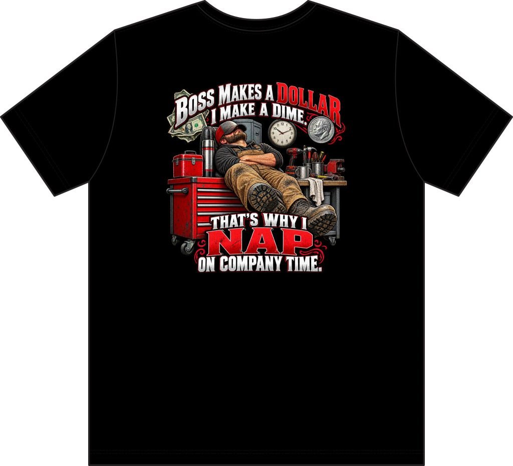 Nap on Company Time | Boss Makes a Dollar Pocket T-Shirt — Trades TikTok Collection