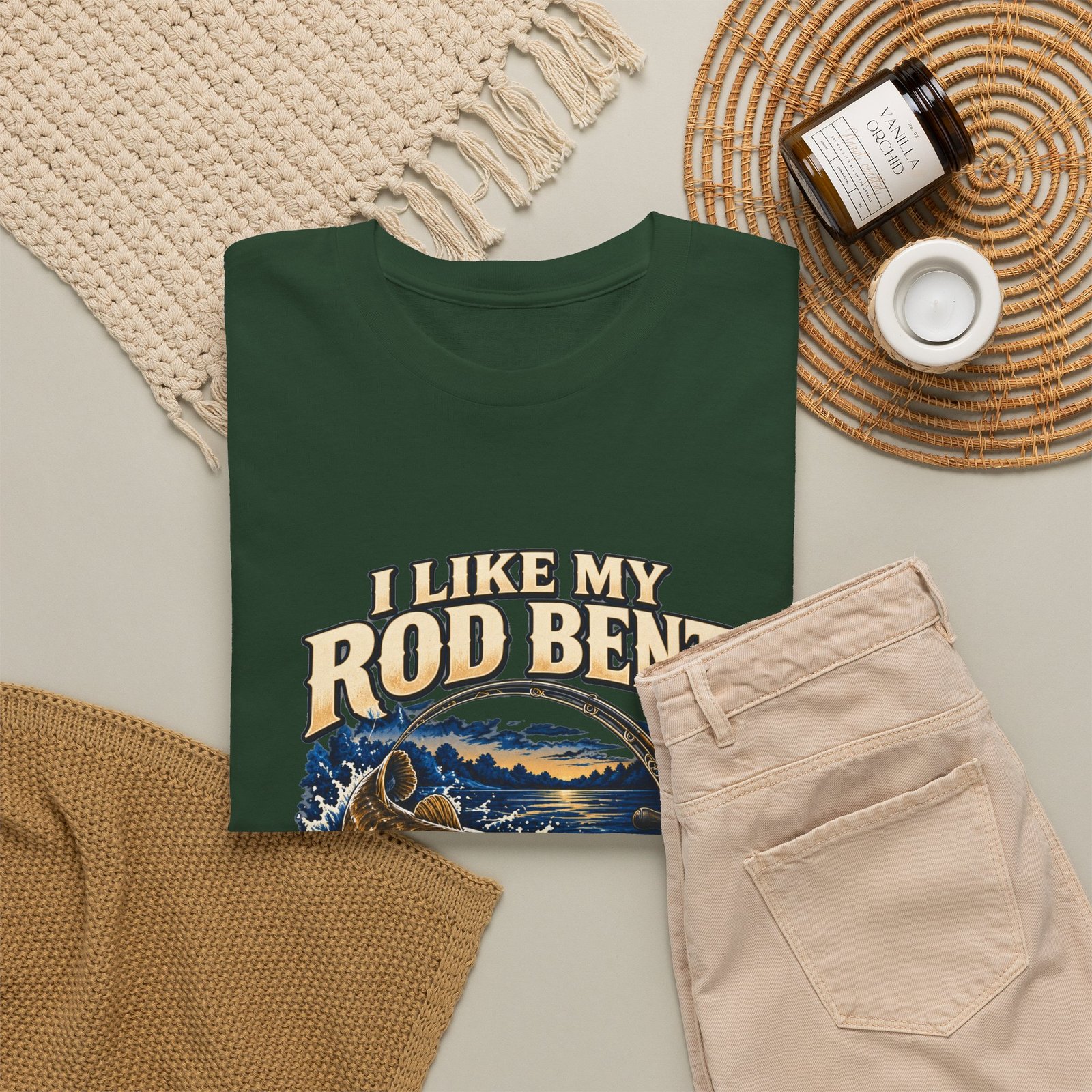 Blue Collar Flat Heads — Rod Bent, Reel Screaming T-Shirt - Image 8