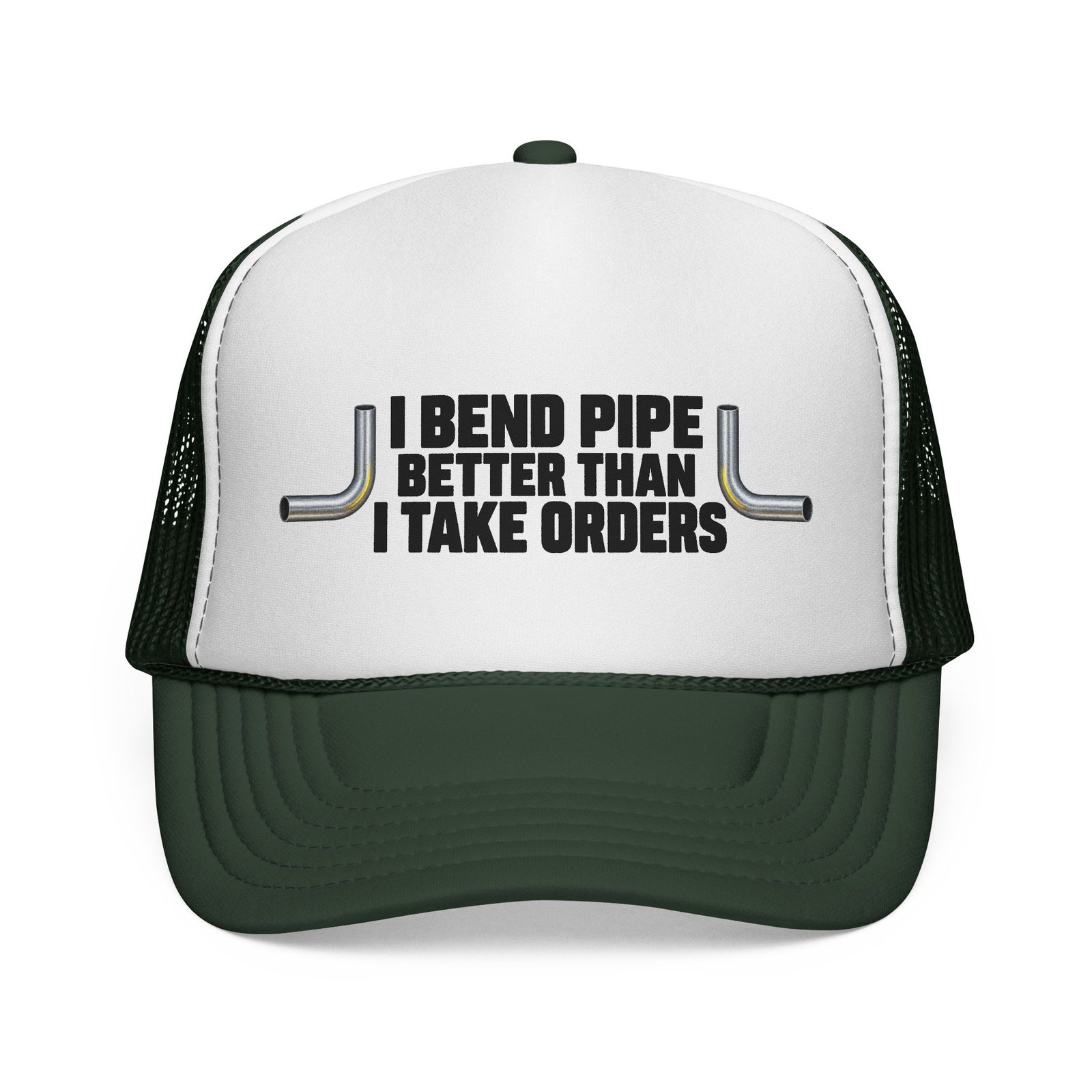 I Bend Pipe Better Than I Take Orders | Electrician Trucker Hat - Image 5