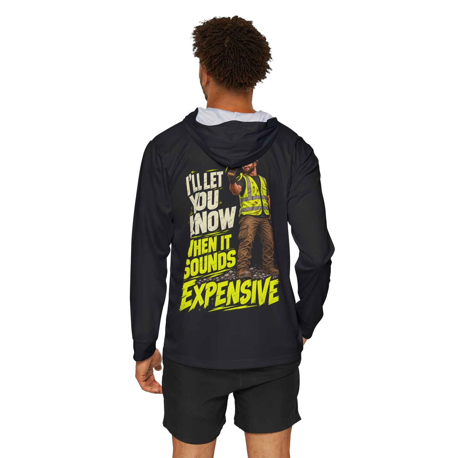 Spotter’s Expensive Backup Signal — Black Sports AOP Full-Back Hoodie | Don’t Be a Ronnie - Image 4