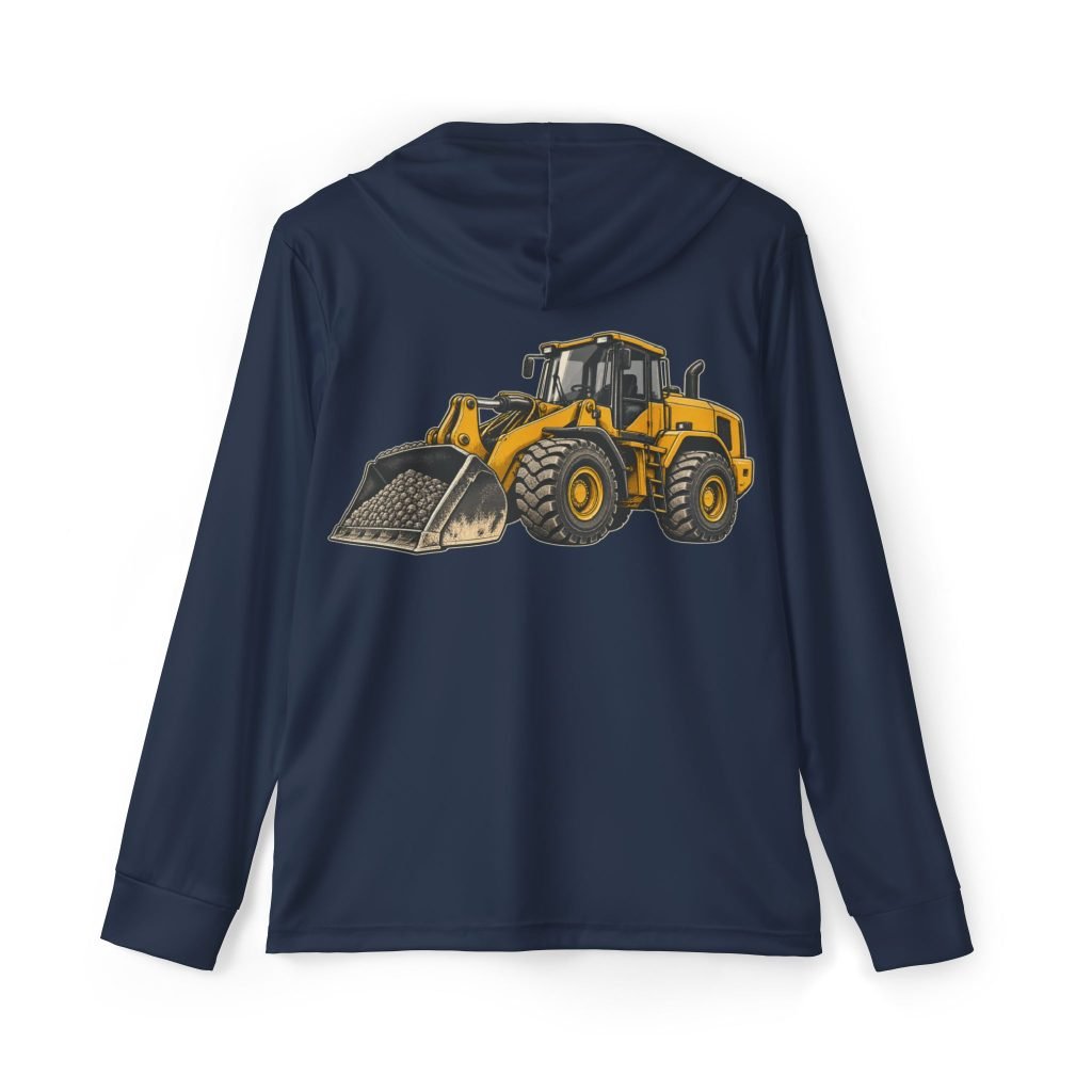 I Run Heavy Equipment and My Fucking Mouth — Navy Sports AOP Full-Back Hoodie | Don’t Be a Ronnie