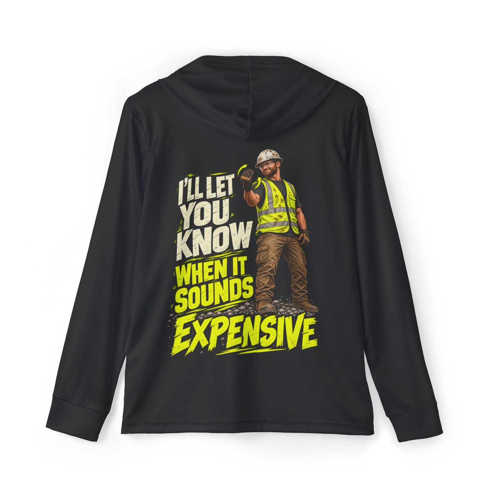 Spotter’s Expensive Backup Signal — Black Sports AOP Full-Back Hoodie | Don’t Be a Ronnie