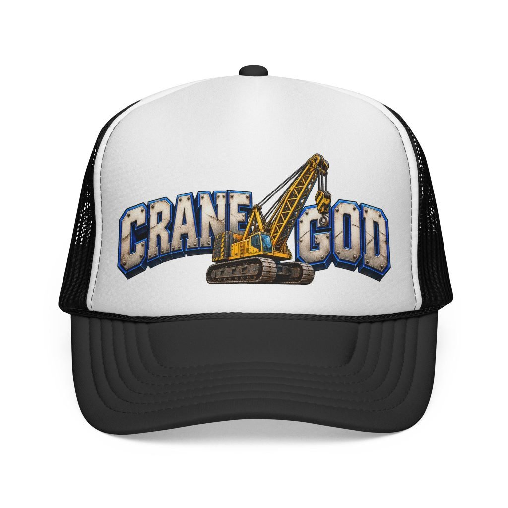 Crane God | Heavy Crane Operator Trucker Hat — Don’t Be a Ronnie