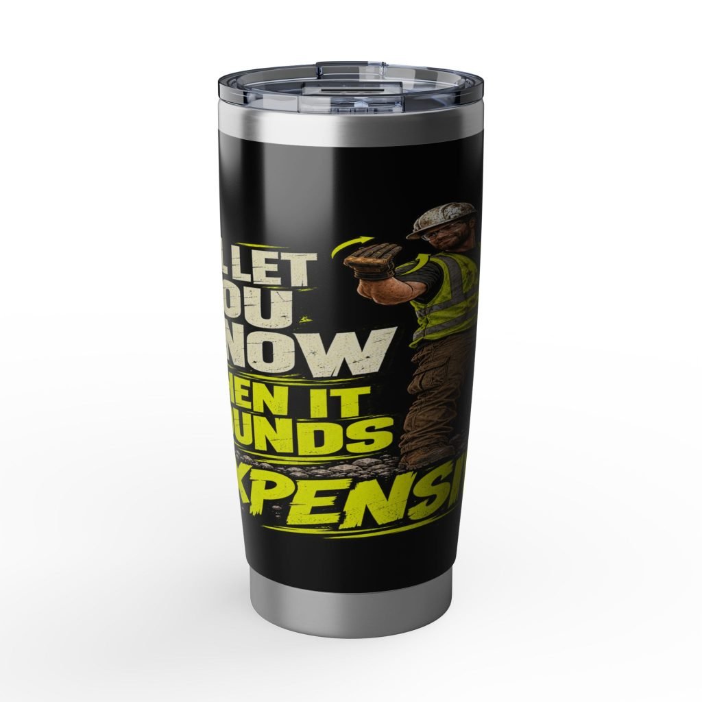 Spotter’s Expensive Backup Signal | Neon Safety 20oz Tumbler — Don’t Be a Ronnie