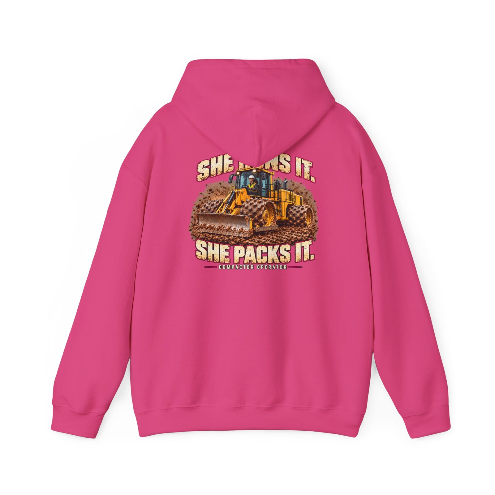 She Runs It. She Packs It. — Woman Compactor Operator Hoodie | Don’t Be a Ronnie - Image 22