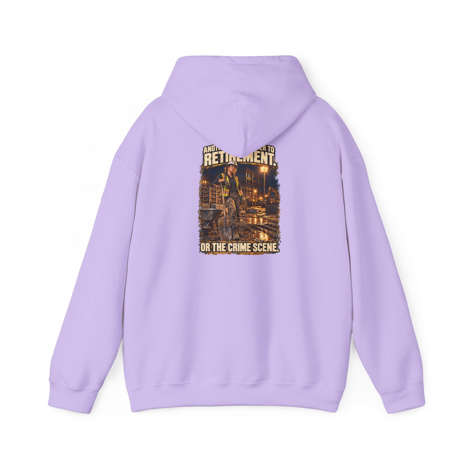 Another Day Closer to Retirement. Or the Crime Scene. — Ladies Laborer Hoodie | Don’t Be a Ronnie - Image 22