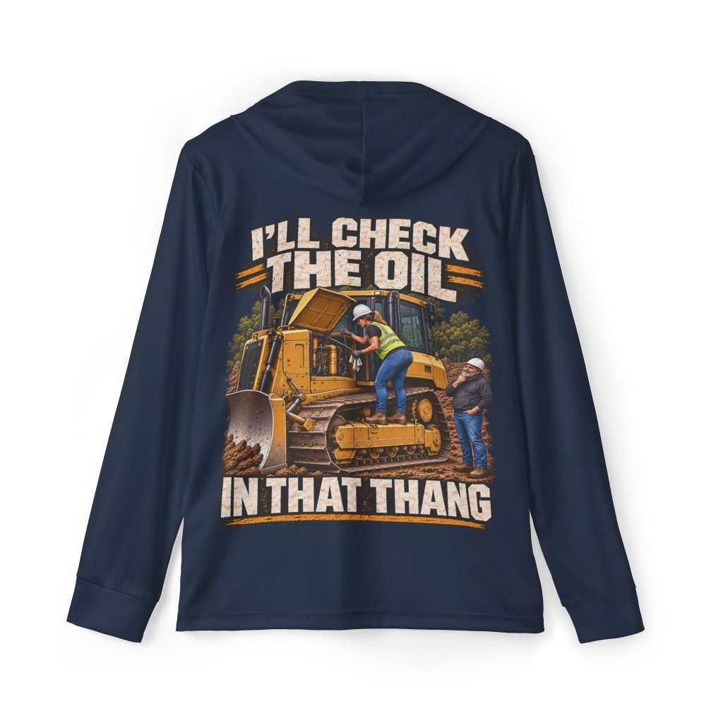 I’ll Check the Oil in That Thang — Navy Sports AOP Full-Back Hoodie | Don’t Be a Ronnie