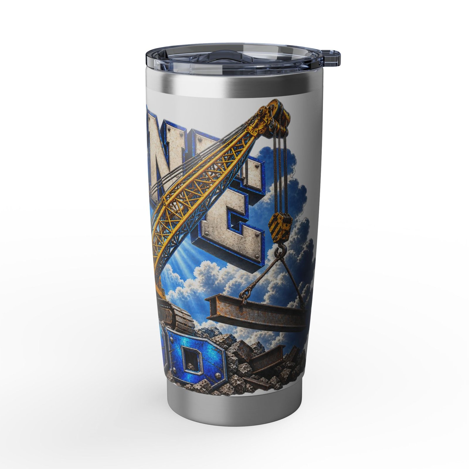 Crane God | Heavy Crane Operator 20oz Tumbler — Don’t Be a Ronnie - Image 3