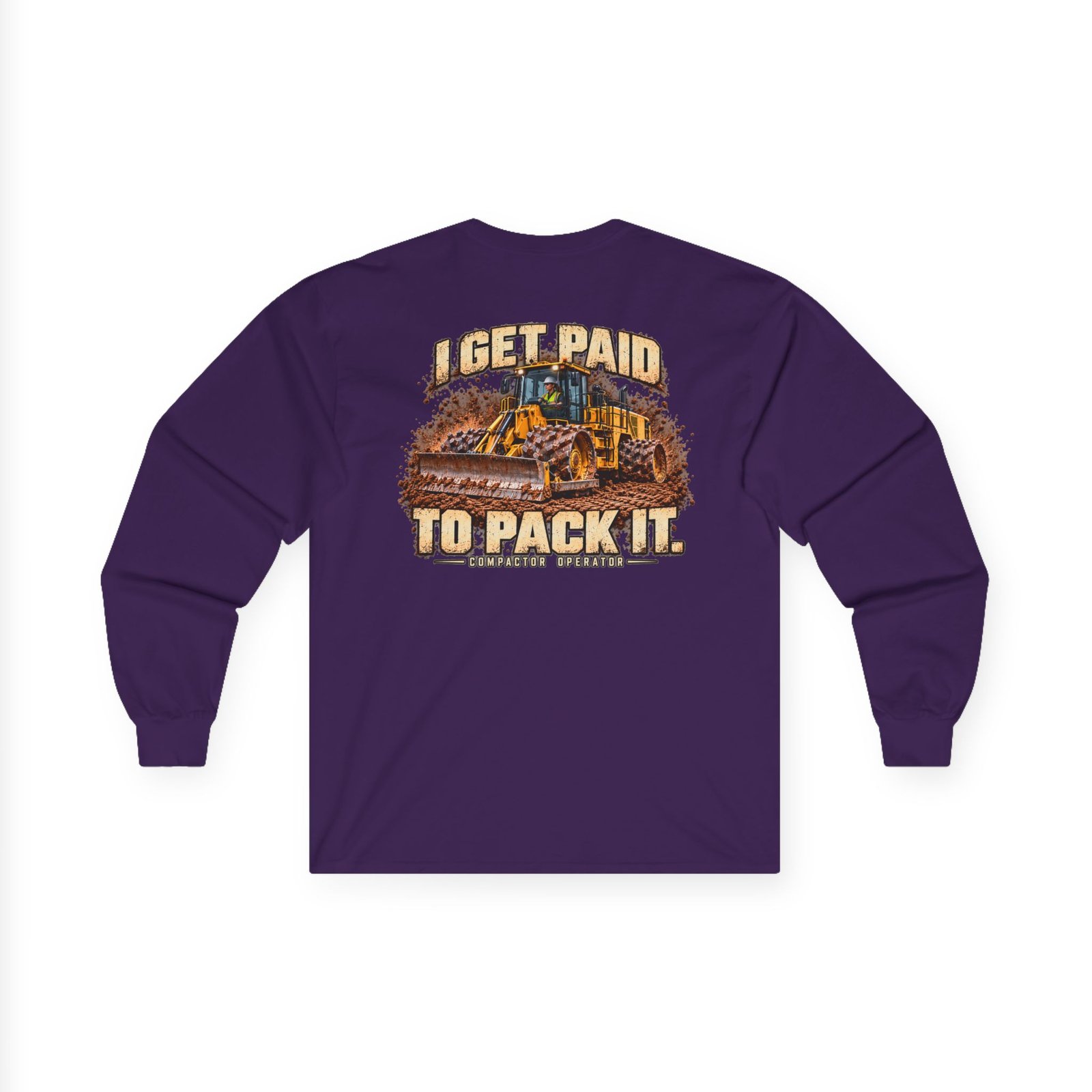 I Get Paid to Pack It — Woman Compactor Operator Long Sleeve | Don’t Be a Ronnie - Image 8