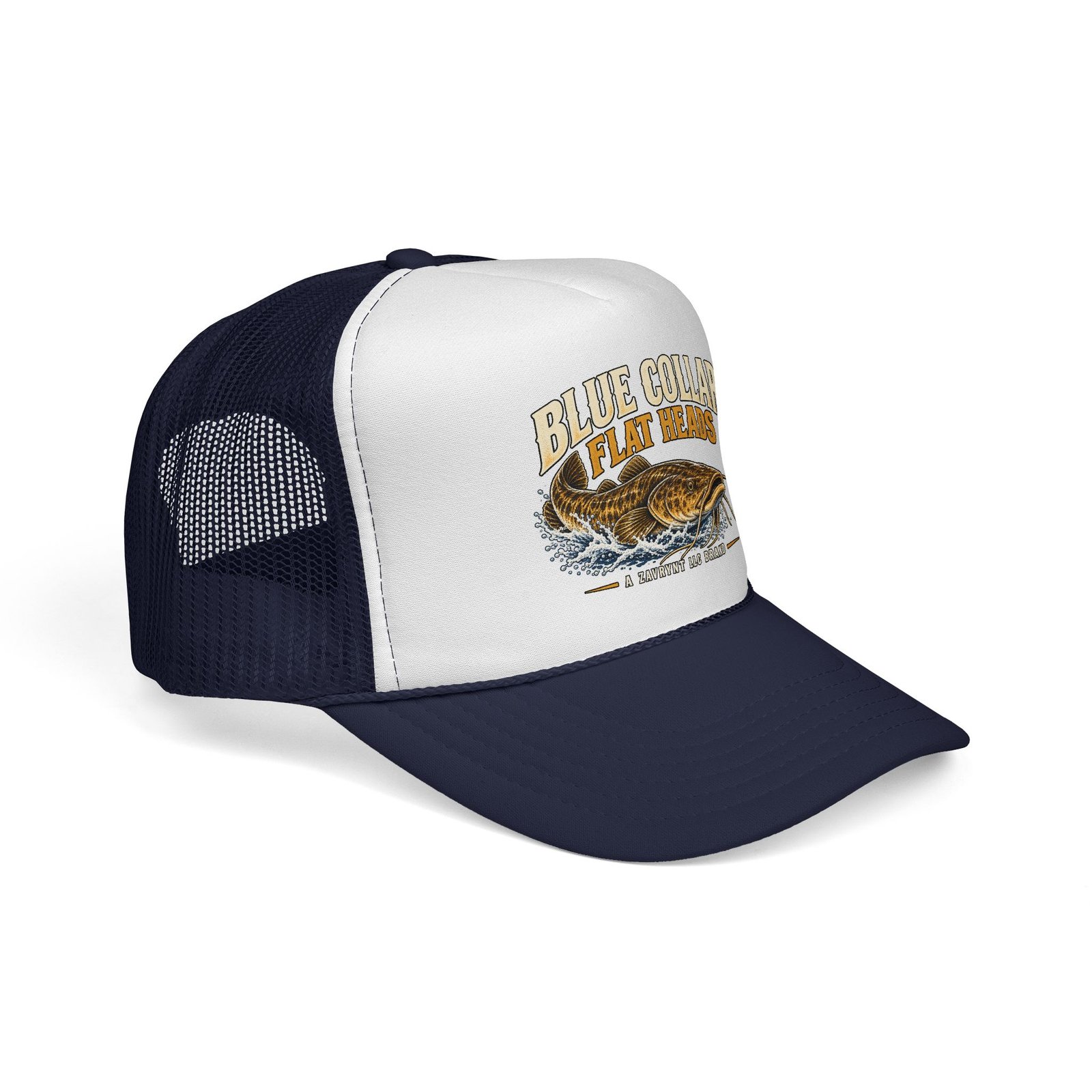 Blue Collar Flat Heads — Flathead Trucker Hat - Image 10