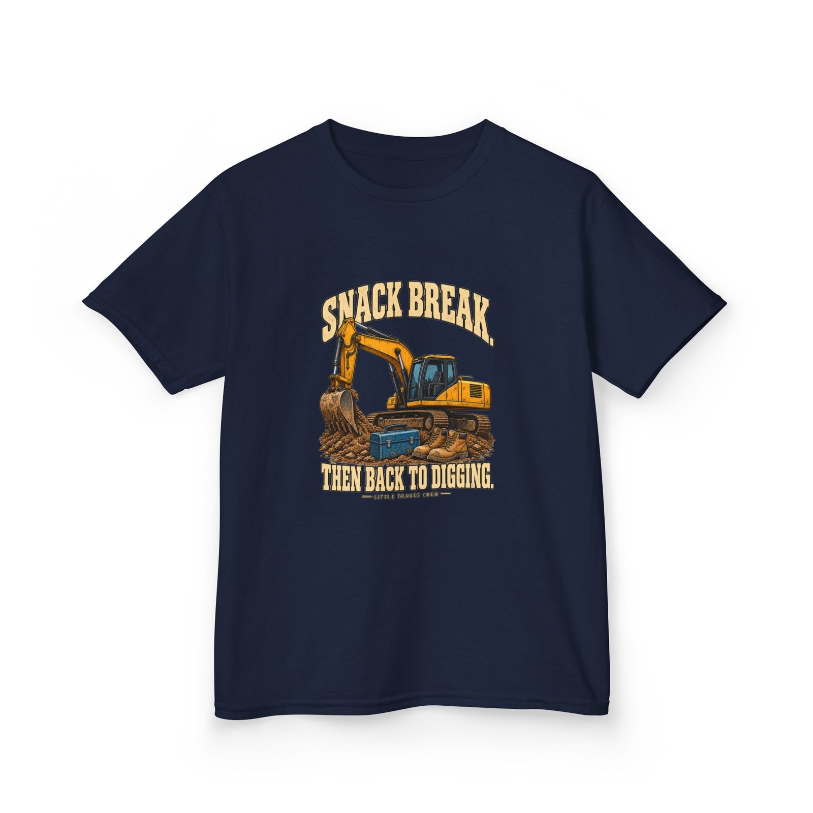 Snack Break. Then Back to Digging. — Little Trades Crew Youth T-Shirt - Image 7