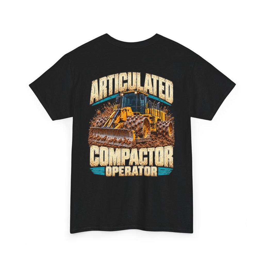 Articulated compactor operator T-shirt from Don’t Be a Ronnie