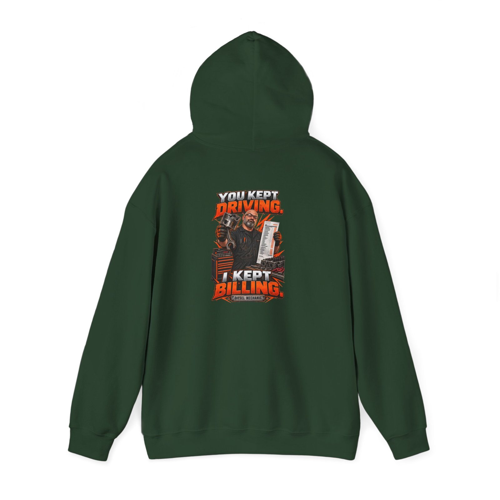 You Kept Driving. I Kept Billing. | Diesel Mechanic Hoodie — Don’t Be a Ronnie - Image 5