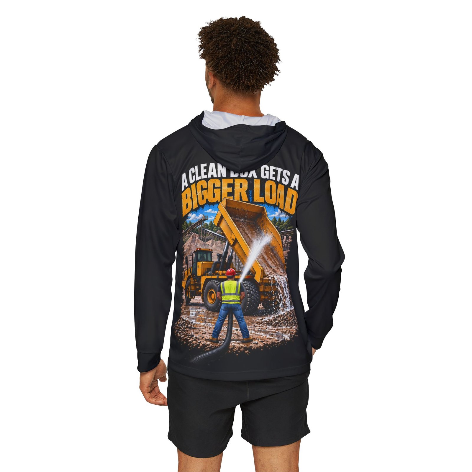 A Clean Box Gets a Bigger Load — Black Sports AOP Full-Back Hoodie | Don’t Be a Ronnie - Image 4