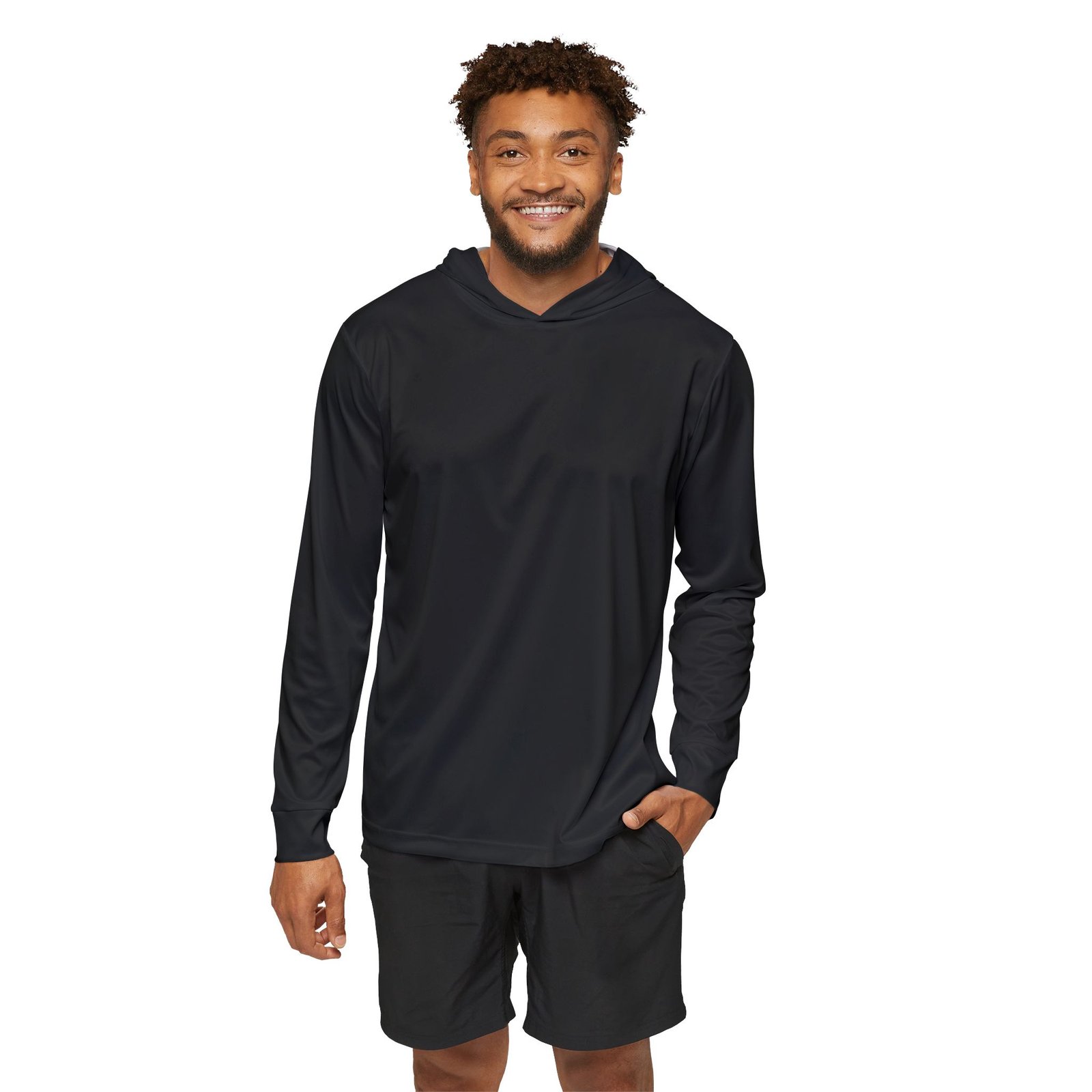 A Clean Box Gets a Bigger Load — Black Sports AOP Full-Back Hoodie | Don’t Be a Ronnie - Image 3