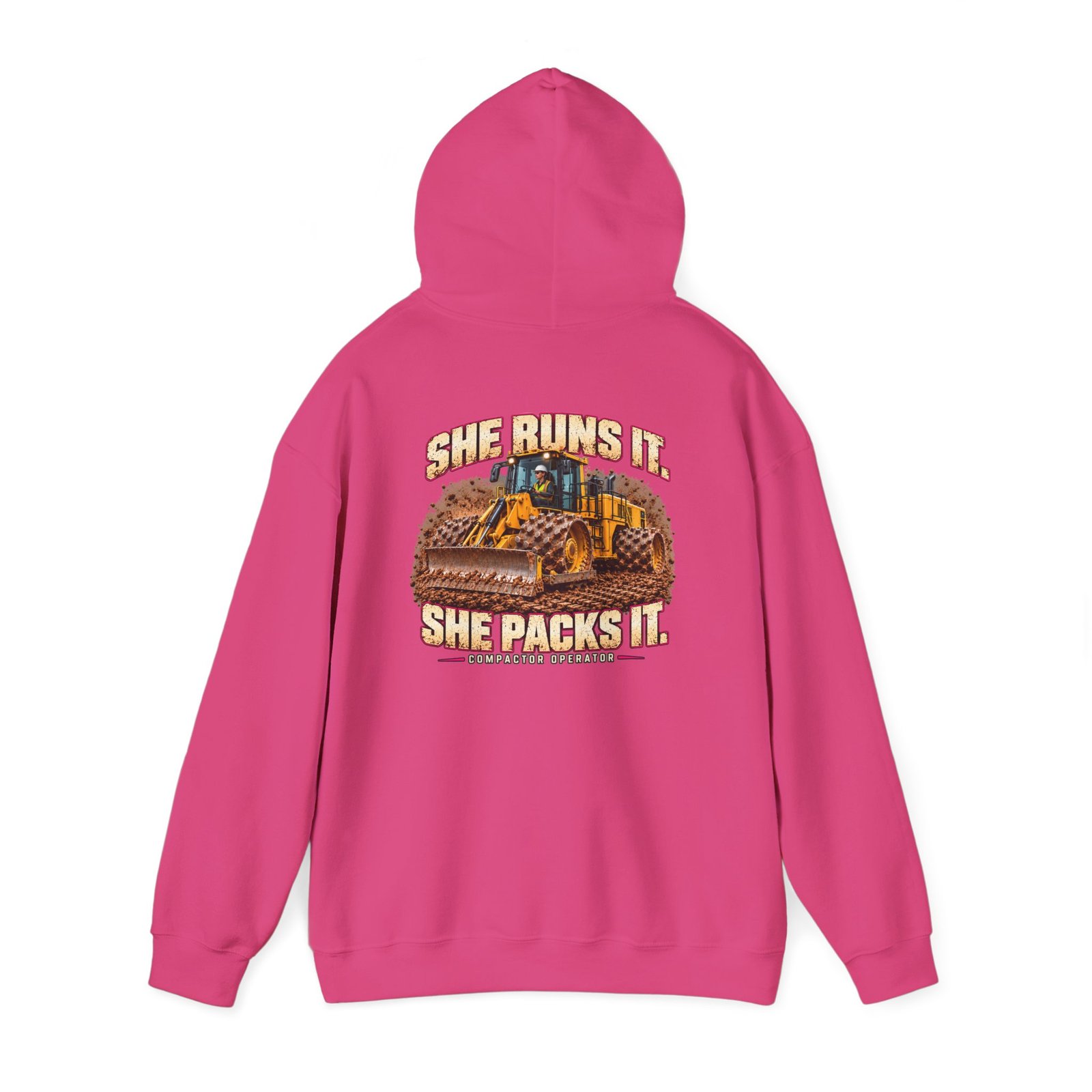 She Runs It. She Packs It. — Woman Compactor Operator Hoodie | Don’t Be a Ronnie - Image 23