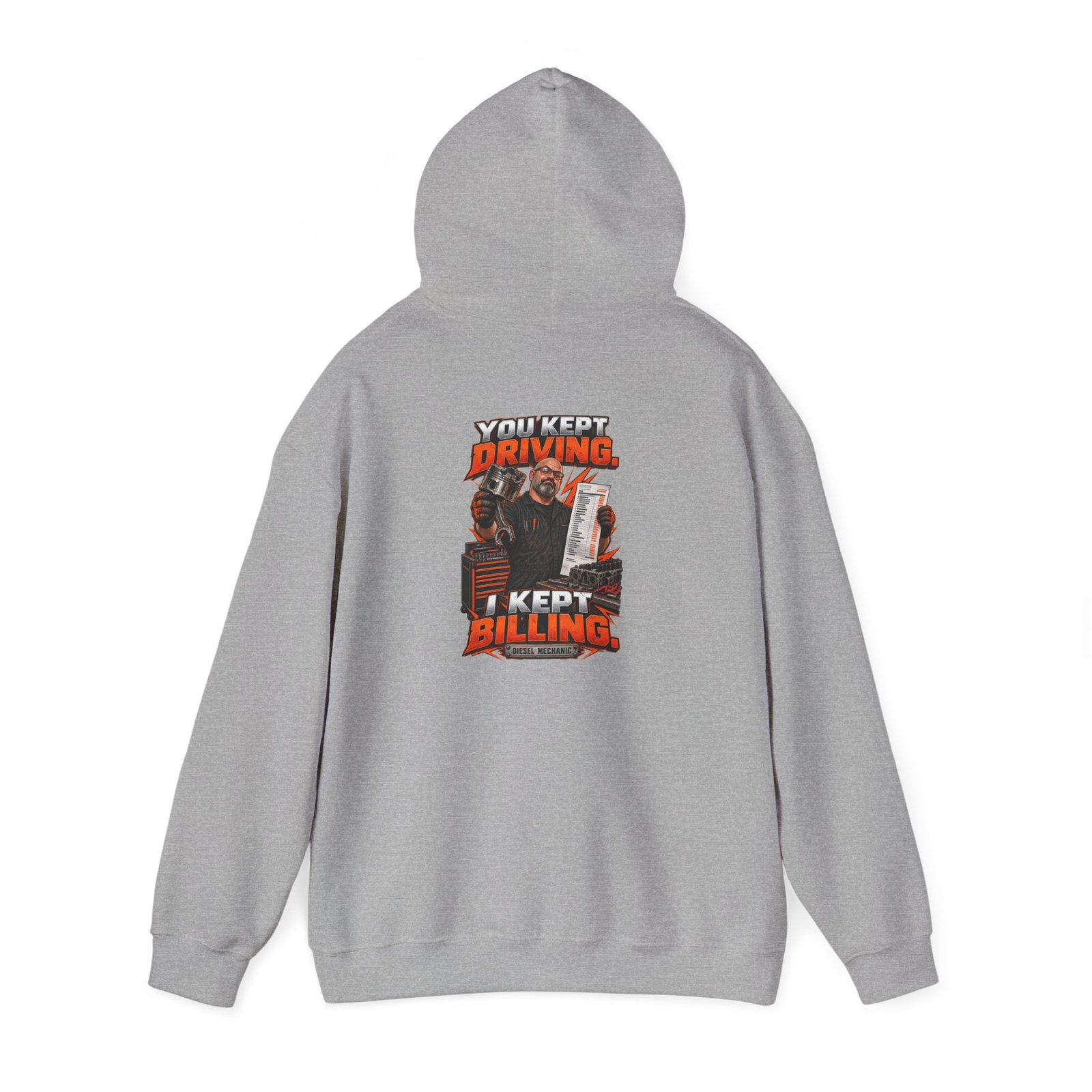 You Kept Driving. I Kept Billing. | Diesel Mechanic Hoodie — Don’t Be a Ronnie - Image 3