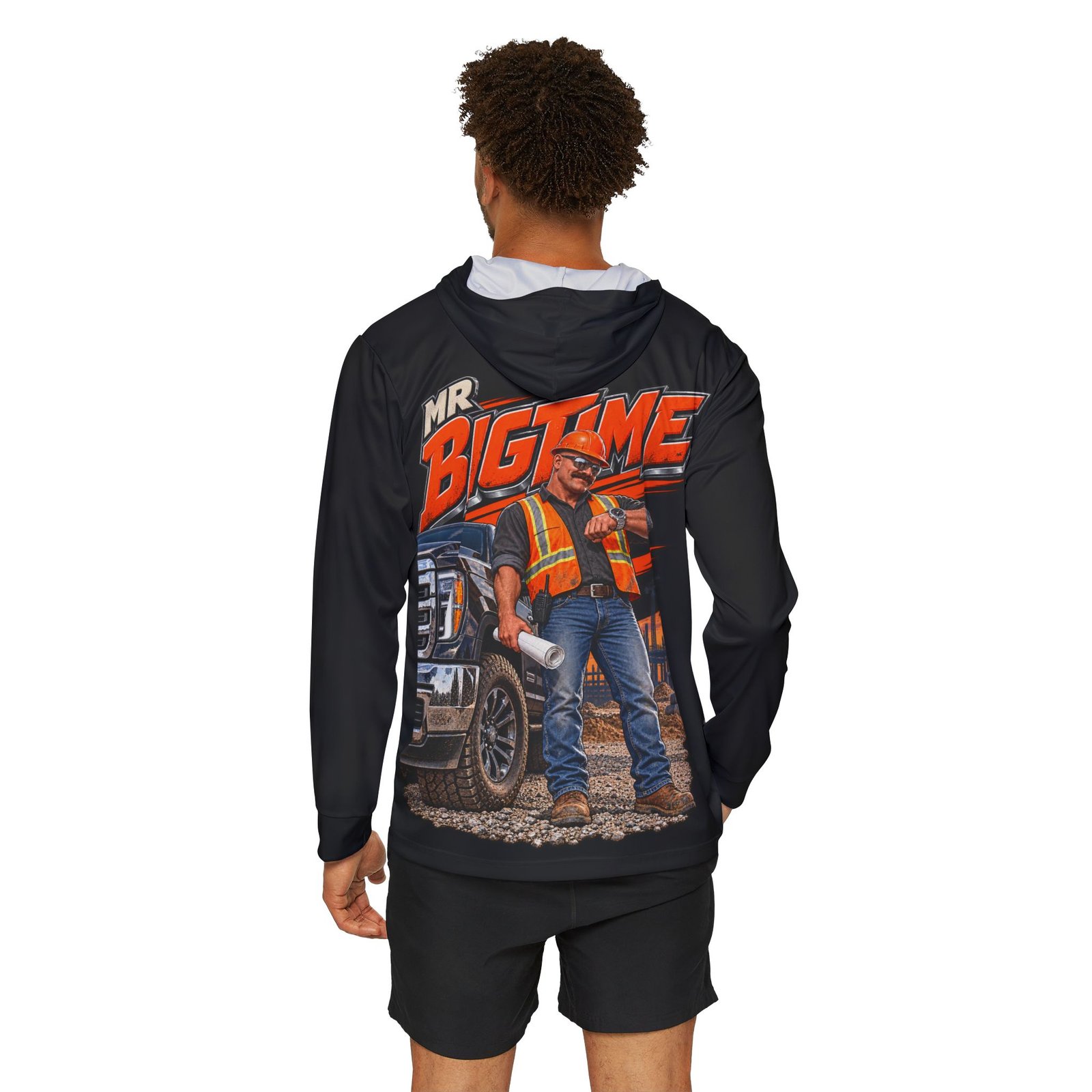 Mr Bigtime — Black Sports AOP Full-Back Hoodie | Don’t Be a Ronnie - Image 4