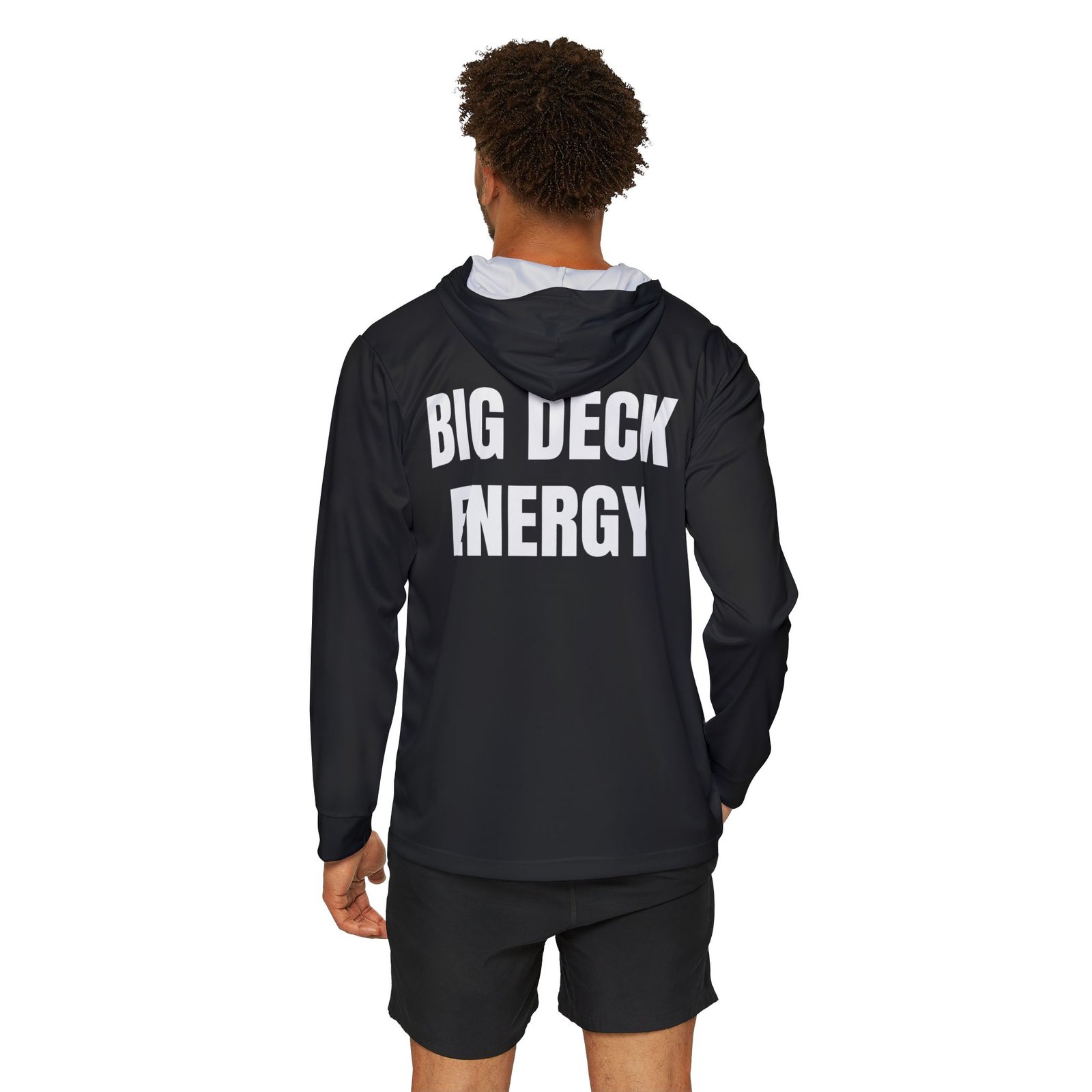 Big Deck Energy — Black Sports AOP Full-Back Hoodie | Don’t Be a Ronnie - Image 4