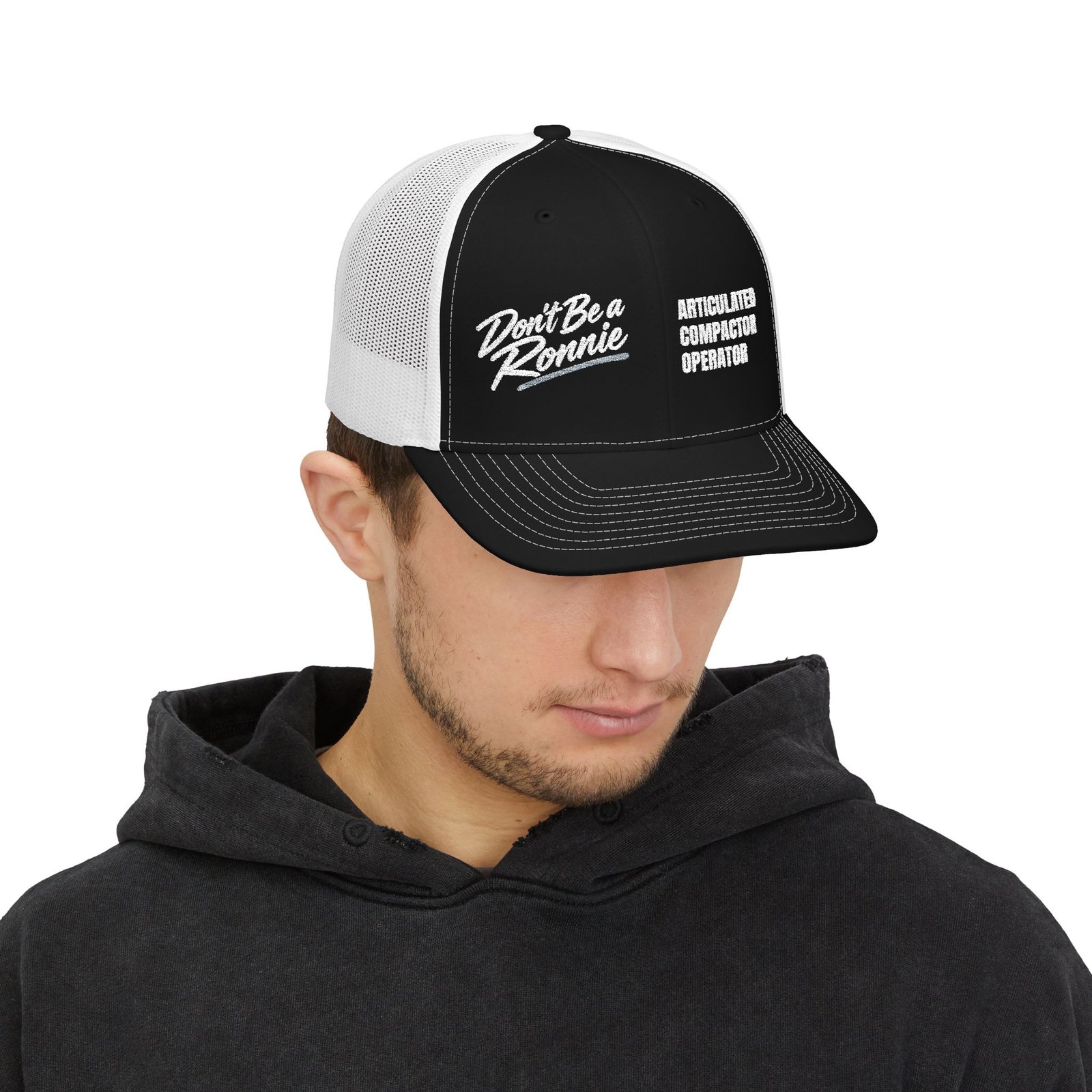Articulated Compactor Operator Embroidered Richardson 112 Hat | Don’t Be a Ronnie - Image 7