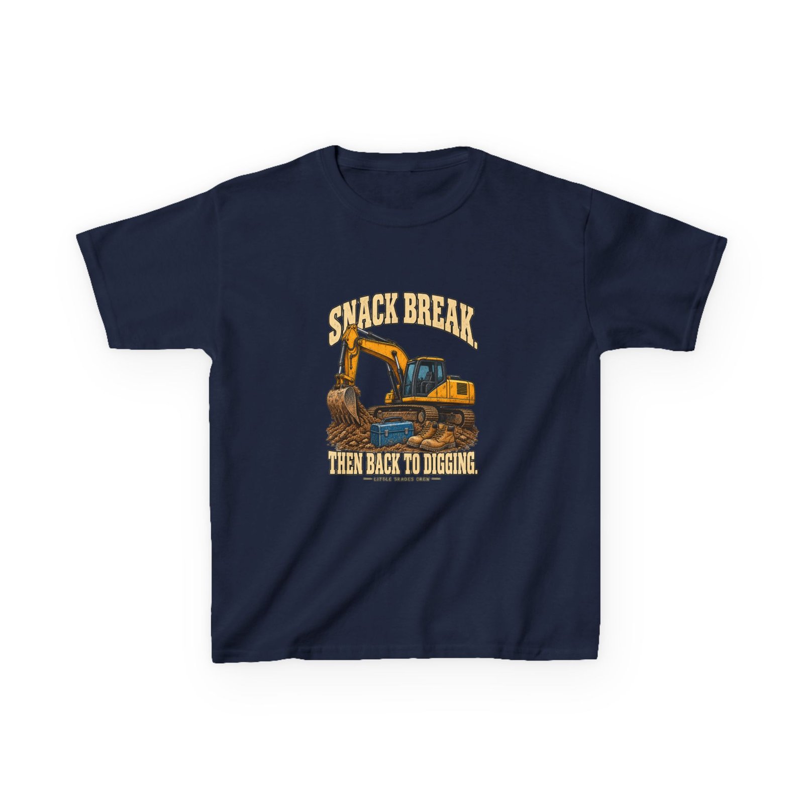 Snack Break. Then Back to Digging. — Little Trades Crew Youth T-Shirt - Image 5