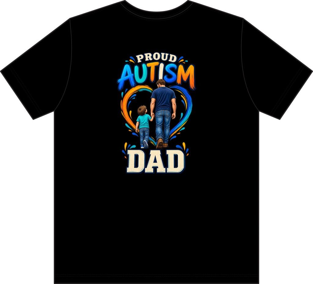 Proud Autism Dad Pocket T-Shirt — Family Pride