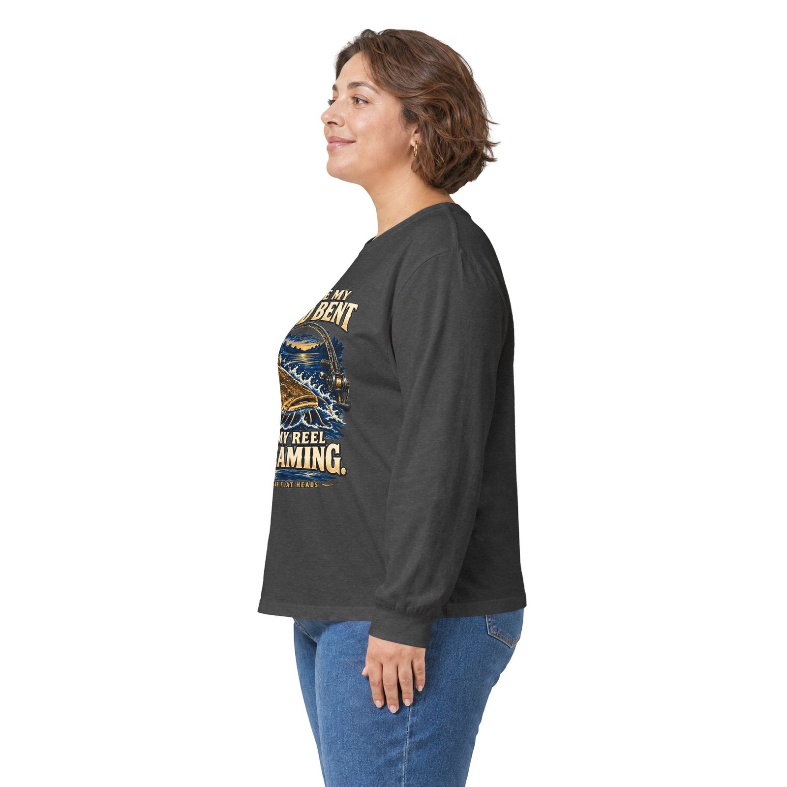 Blue Collar Flat Heads — Rod Bent, Reel Screaming Long Sleeve - Image 12