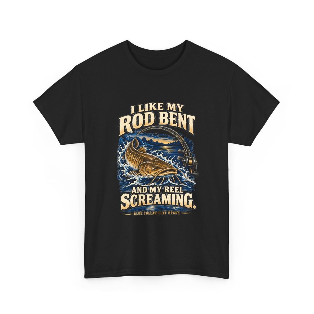 Blue Collar Flat Heads Rod Bent, Reel Screaming T-Shirt