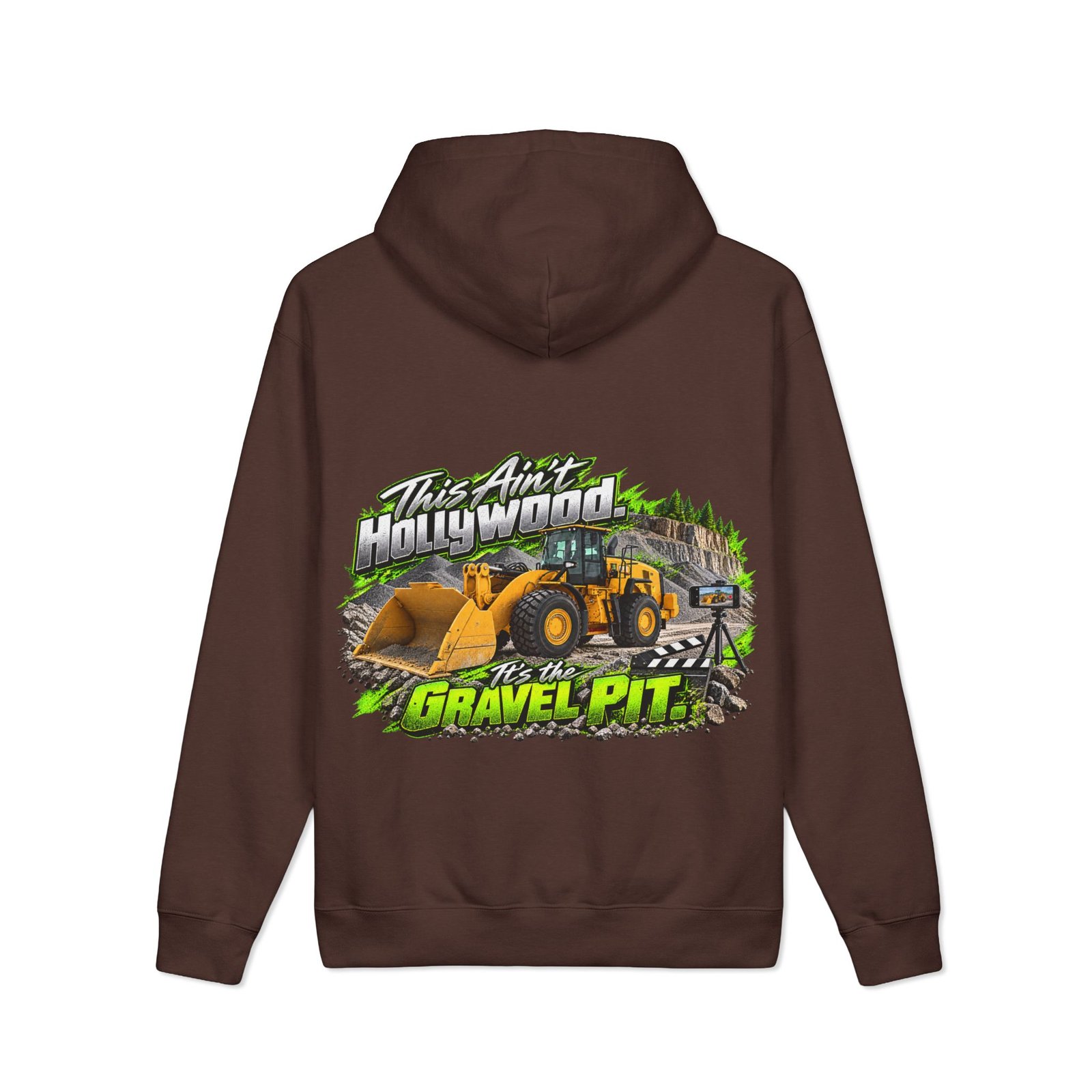 This Ain’t Hollywood. It’s the Gravel Pit. | Operator 12.5 oz Heavyweight Hoodie — Trades TikTok Collection - Image 4